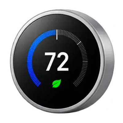 Round smart thermostat